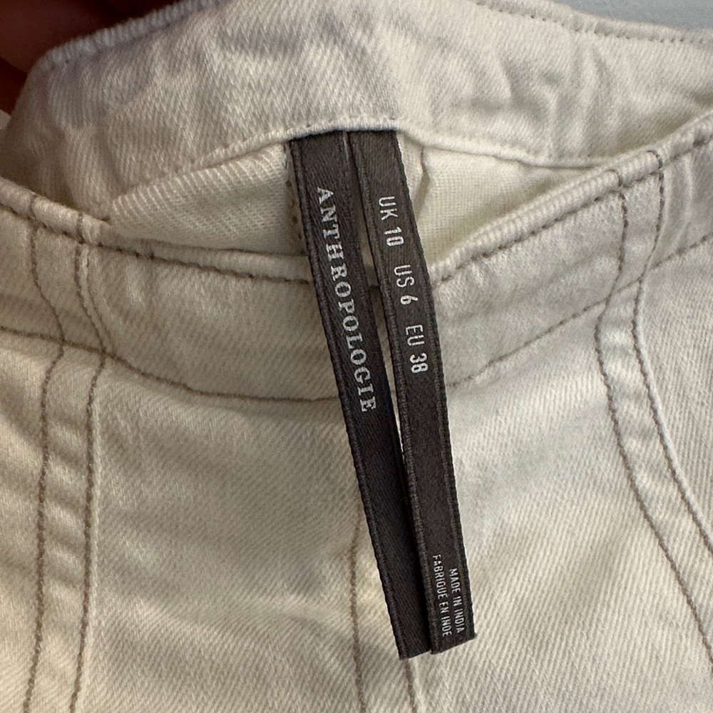 ANTHRO Off White Midi Skirt - Picture 8 of 9